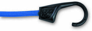 Sandow avec crochet polypropylène âme acier bleu D8mm L.80cm - blister de 2 pièces - Gedimat.fr