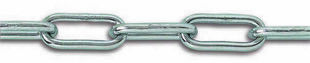 Chane soude maille longue acier zingu D2.5mm charge de travail 30kg - 2,5m - Gedimat.fr