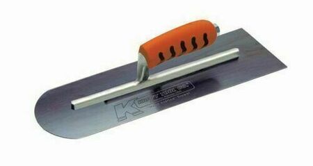 Lisseuse acier 1 bout arrondi et 1 bout angle droit - 40x10cm - Gedimat.fr