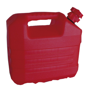 Jerrican plastique en polythylne rouge 10 litres Long.321mm larg.178mm Haut.301mm MOB MONDELIN - Gedimat.fr