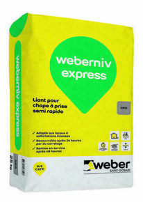 Liant pour chape WEBERNIV EXPRESS - sac de 25kg - Gedimat.fr