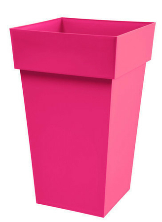 Pot TOSCANE carré dim.39x39cm haut.65cm rose fushia - Gedimat.fr