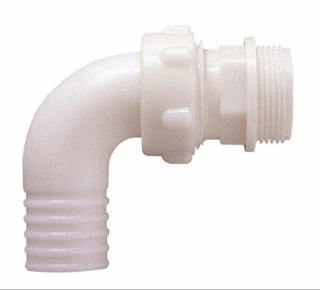 Embout coude polyamide 26x34 pour tuyau diam.25mm - Gedimat.fr