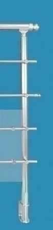 Poteau R2 Aluminium rond pour garde-corps RONDO haut.1,15m - Gedimat.fr