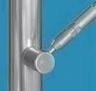 Fixation R12 sur poteau pour garde-corps RONDO - Gedimat.fr