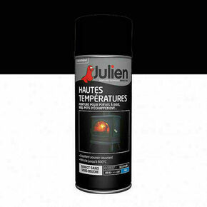 Peinture noire pour supports exposés à de hautes températures.