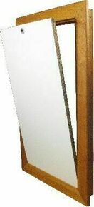 Trappe d'accs verticale en bois exotique - 500x600mm - Gedimat.fr