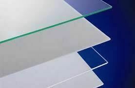 Plaque polycarbonate plat transparent - 0,50x0,50m ép.2mm 
