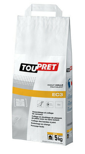 Enduit colle polyvalent poudre Toupret EC3 sac de 5kg 