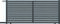 Portail coulissant MERLIN alu gris anthracite structur - h.1,60 x l.4 m - Gedimat.fr