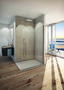 Paroi fixe WALK IN EASY haut.200cm long.100cm profilés poli brillant verre transparent - Gedimat.fr