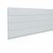 Lambris sous face PVC extérieur profil 4 planches blanc - 10x250mm 4m - botte de 10 lames - Gedimat.fr
