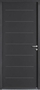 Porte d'entrée EQUATION en acier droite poussant haut.,15m larg.90cm laqué gris - Gedimat.fr