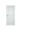 Bloc-porte alvéolaire postformé RENNES prépeint blanc à chant droit huisserie Créaconfort 73x55mm droit poussant - 204x83cm - serrure PDDT - Gedimat.fr