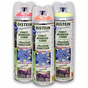 Peinture DISTEIN ERGONOM - bombe de 500 ml - rouge fluo - Gedimat.fr