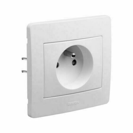 Appareillage encastré prise 2P+T 16 ampères gamme Diam2 couleur blanc - Gedimat.fr