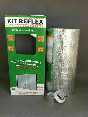 Isolant réflecteur à bulles KIT REFLEX M1 porte de garage - 10x0,60m - R=2.40 m²K/W - Gedimat.fr