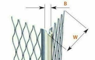 Profil d'angle avec jonc PVC ivoire - 53mm 3m - Gedimat.fr