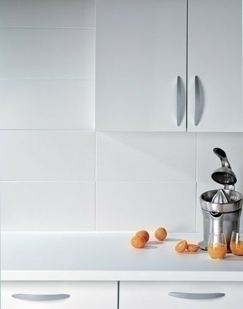 Carrelage pour mur en faïence mate BLANCO larg.25cm long.50cm, coloris blanc - Gedimat.fr
