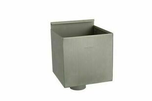 Cuvette carre D80 - 220 x 220 x 220 mm - quartz-zinc - Gedimat.fr