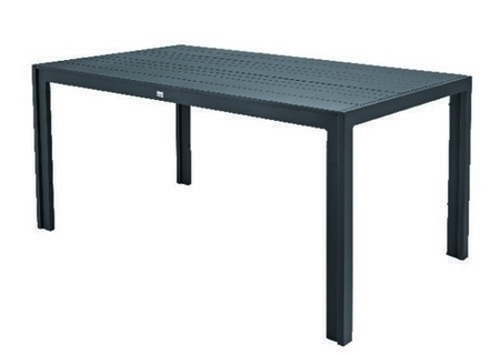 Table aluminium MT long.160cm prof.90cm haut.74cm gris anthracite - Gedimat.fr