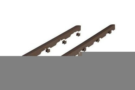 Bordure pour dalle autoportante ép.4cm haut.14cm long.39cm marron - lot de 6 - Gedimat.fr