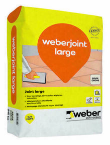 Joint pour carrelage WEBERJOINT LARGE E04 beige crème - sac de 25kg - Gedimat.fr
