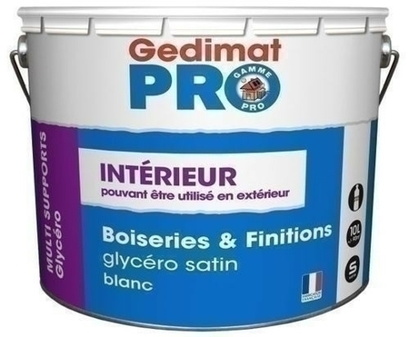 Laque glycéro satinée pot de 10L - Gedimat.fr