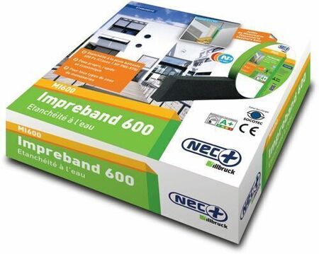 Système d'étanchéité IMPREBAND 600 15/5-11 à base de mousse ployuréthane long.5,6m - Gedimat.fr