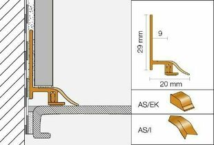 Profil de jonction Schlter-DILEX-AS - 2,5m - Gedimat.fr