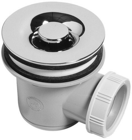 Bonde de douche grille en ABS chromé WIRQUIN pour receveur diam.60mm sortie horizontale - Gedimat.fr