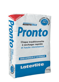 Mortier  schage rapide MASSETOMIX PRONTO pour chape sac de 25kg - Gedimat.fr