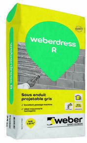 Sous-enduit minral WEBERDRESS R gris clair - sac de 25kg - Gedimat.fr