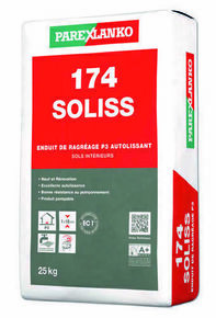 Enduit de ragrage autolissant 174 SOLISS - sac de 25kg - Gedimat.fr
