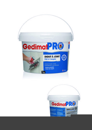 Enduit à joint 24h en pâte Gedimat Pro seau de 7 kg - Gedimat.fr