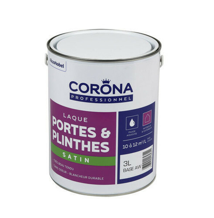 Peinture boiseries satin en phase aqueuse sans odeur avec un très beau tendu une blancheur durable. A appliquer à l'intérieur et à l'extérieur - Gedimat.fr
