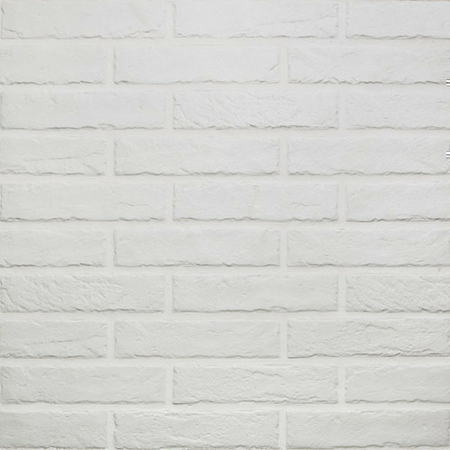 Briquettes en grès cérame émaillé TRIBECA BRICK larg.6cm long.25cm coloris white - Gedimat.fr