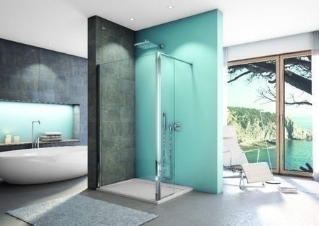 Kit de fixation pour paroi LINEA haut.200cm verre transparent - Gedimat.fr