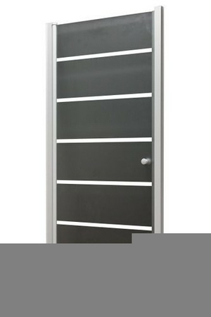Porte pivotante MARINE long.80cm haut.195cm verre sérigraphié - Gedimat.fr
