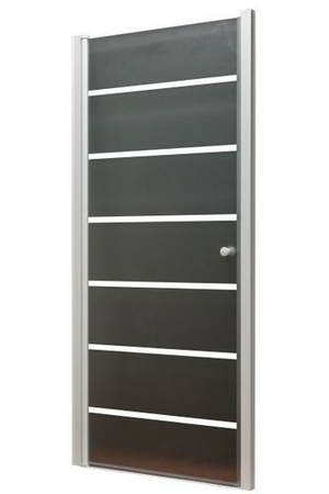 Porte pivotante MARINE long.90cm haut.195cm verre sérigraphié - Gedimat.fr