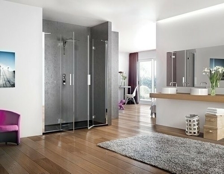 Porte pivotante KINESPACE haut.200cm larg.120cm Verre transparent - Gedimat.fr
