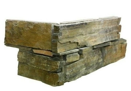 Plaquette de parement BANDA format "Z" dim.15 x 55-60 x 2-4 cm Gneiss et ardoise - Gedimat.fr