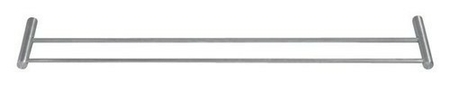 Porte serviette 2 barres PHILADELPHIA diam.19mm long.600mm finition satin - Gedimat.fr