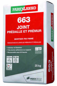 Mortier de rebouchage 663 JOINT PREDALLE PREMUR - sac de 25kg - Gedimat.fr