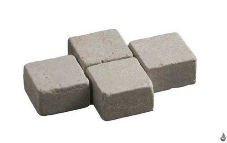 Pavé PHARAON BEIGE Dim.10x10x4cm - Gedimat.fr