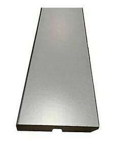 Plinthe droite MDF revtues dcor aluminium arrte casse - 14x80 - 2,40m - Gedimat.fr