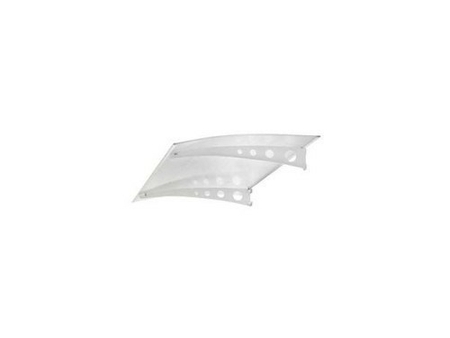 Marquise FLIP Acier laqué blanc prof.90cm long.1,40m - Gedimat.fr