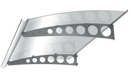 Marquise contemporaine en acier inoxydable USAIE160 prof.90cm long.1,60m - Gedimat.fr