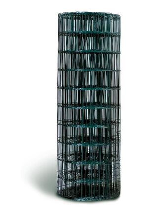 Grillage plastifié maille de 100x100mm haut.1,50m long.20m vert - Gedimat.fr