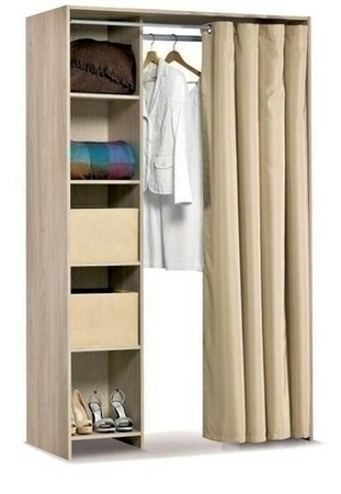 Rangement 1 colonne et 1 rideau haut.200cm long.120cm prof.54cm - Gedimat.fr